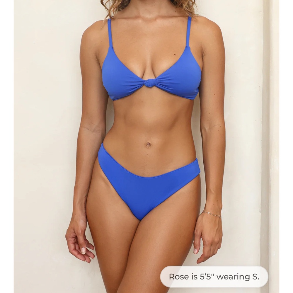 Dippin' Daisy's Royal Blue Knot-Front Bikini